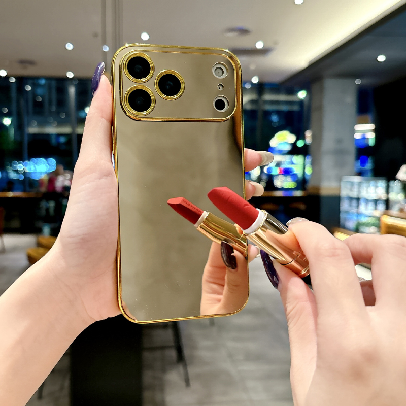 Phone Cases Best - Luxury Solid Color Shockproof Makeup Mirror