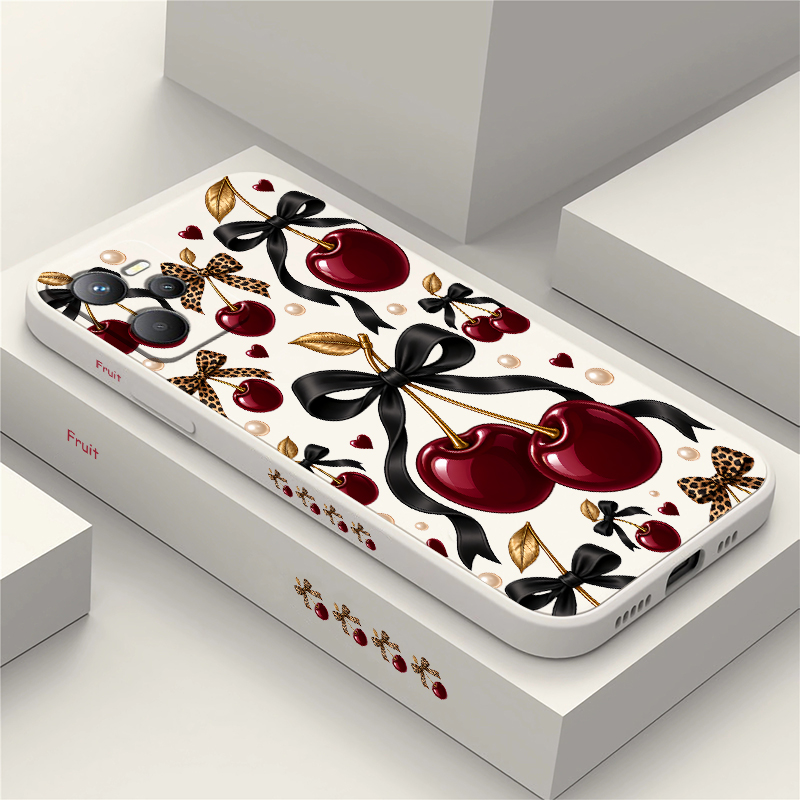 Oppo A78 - Leopard Print Cherries Phone Case For