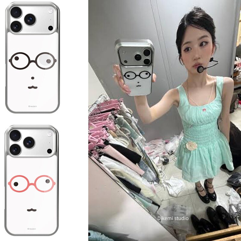 INS Korea Kawaii Cute Glasses  - Phone Cases Girls 评论和价格