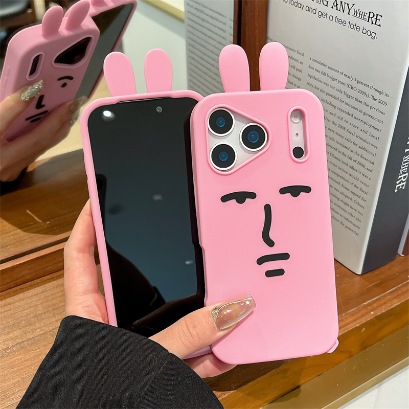 Kawaii 3D Funny Cartoon Pink E - Phone Cases Kawaii 评论和价格