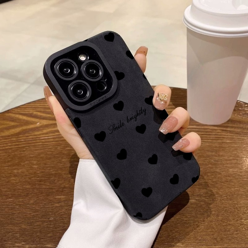 New Luxury Black Love Heart Ph - Phone Cases Best 评论和价格