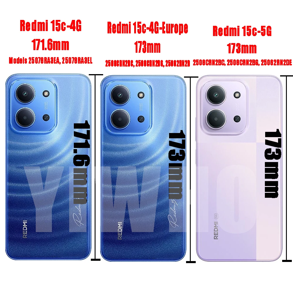 Transparent Case for Redmi 15C - Phone Cases Europe 评论和价格