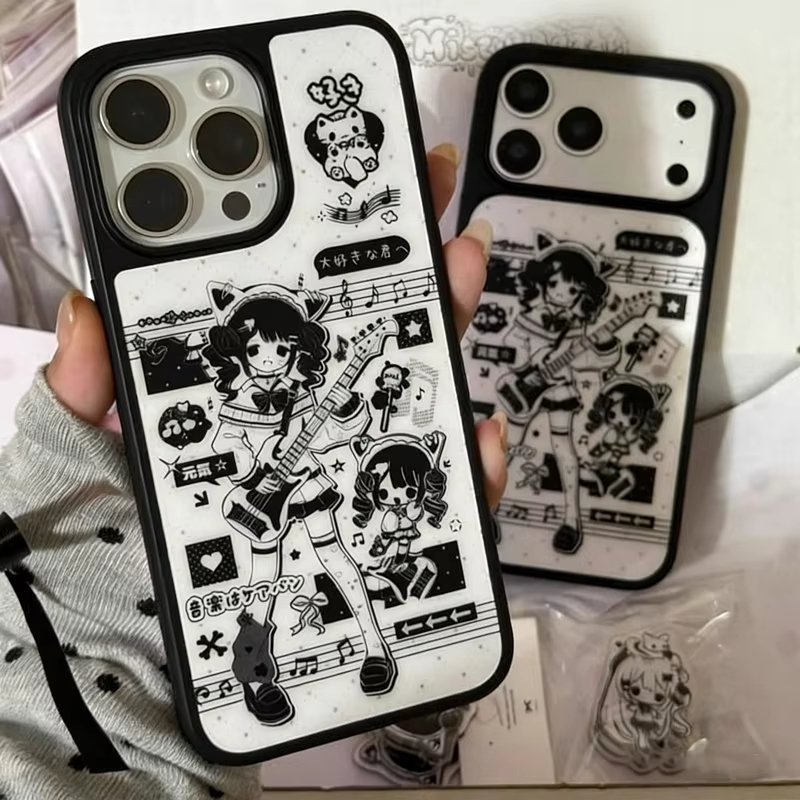 Fashiy INS Cartoon Cute Anime  - Phone Cases Girls 评论和价格