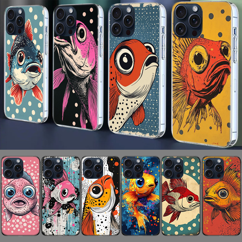 Pop Art Drawing Ideas Fish Cle - Phone Cases Drawing Ideas 评论和价格