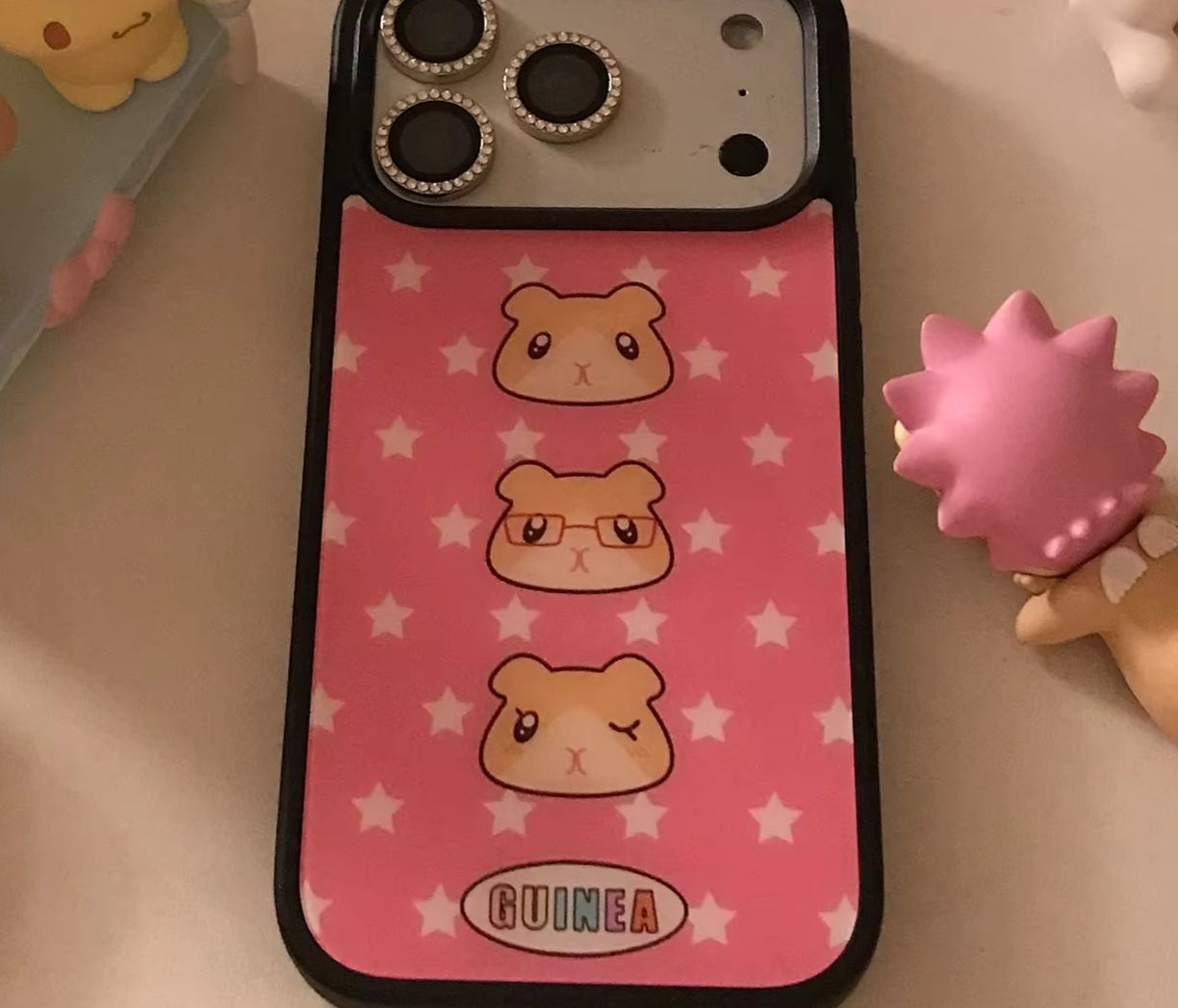 Cartoon Pink Star Guinea Pig K - Phone Cases Kawaii 评论和价格
