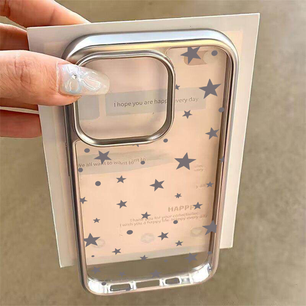 Y2K Stars Fashion Clear Cases  - Phone Cases Best 评论和价格