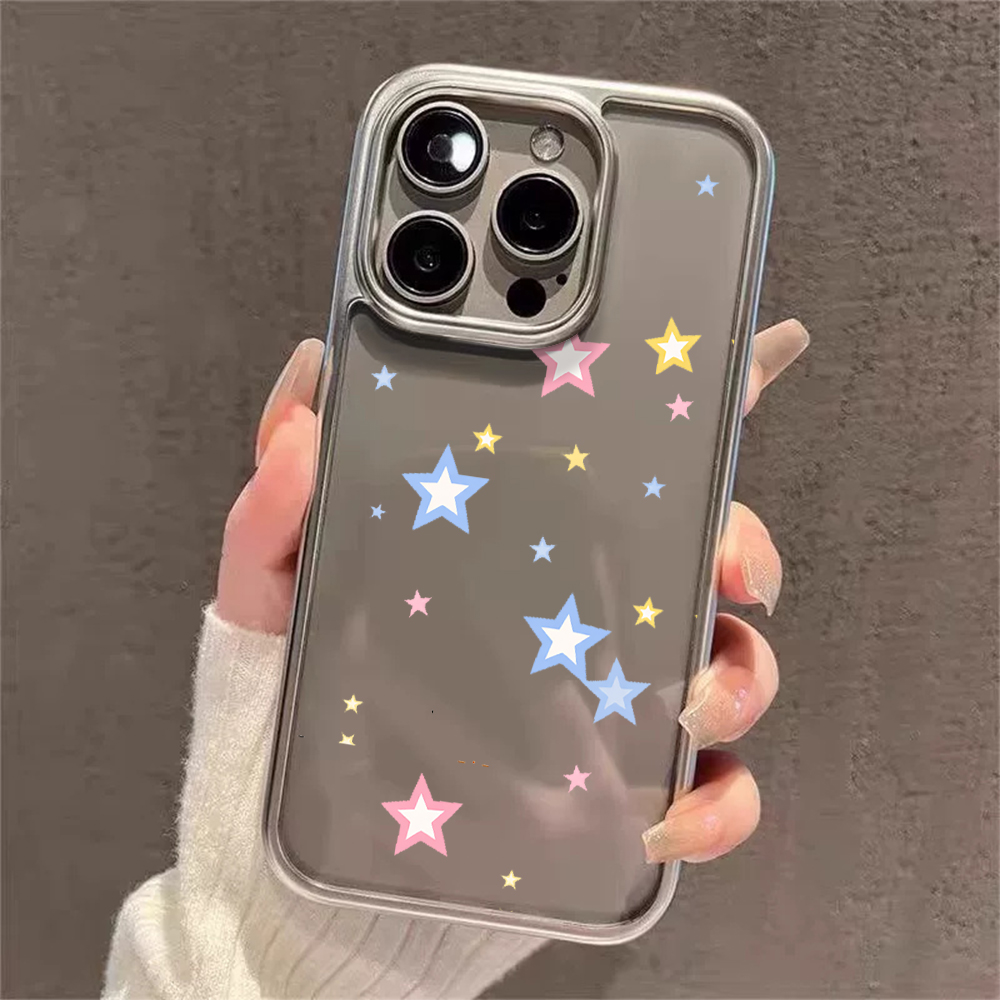 Y2K Stars Fashion Clear Cases  - Phone Cases Best 评论和价格
