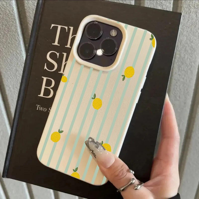 Shockproof Cute Lemon Pattern  - Phone Cases Luxury 评论和价格