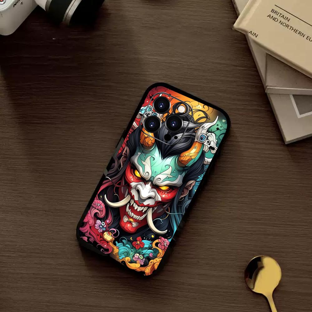Japan ghost face Samurai  Phon - Phone Cases Japan 评论和价格