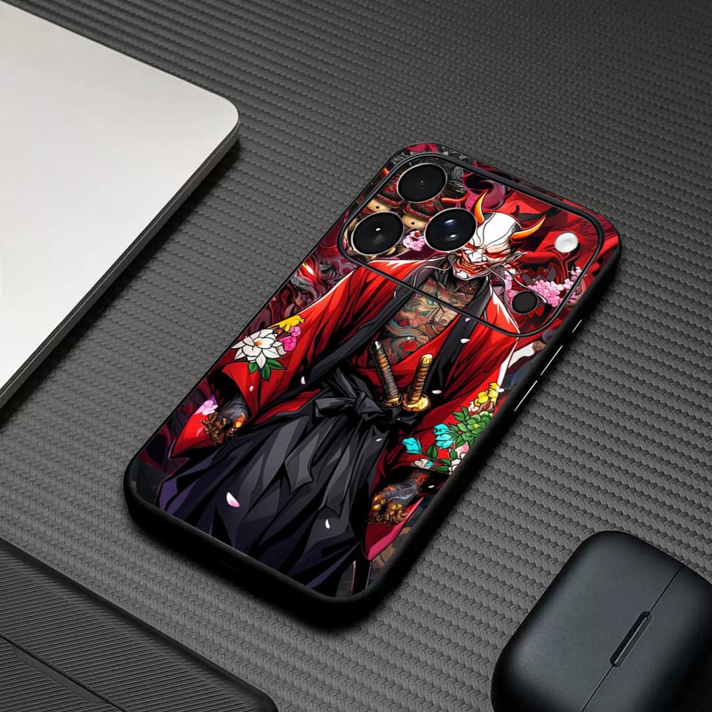 Japan ghost face Samurai  Phon - Phone Cases Japan 评论和价格